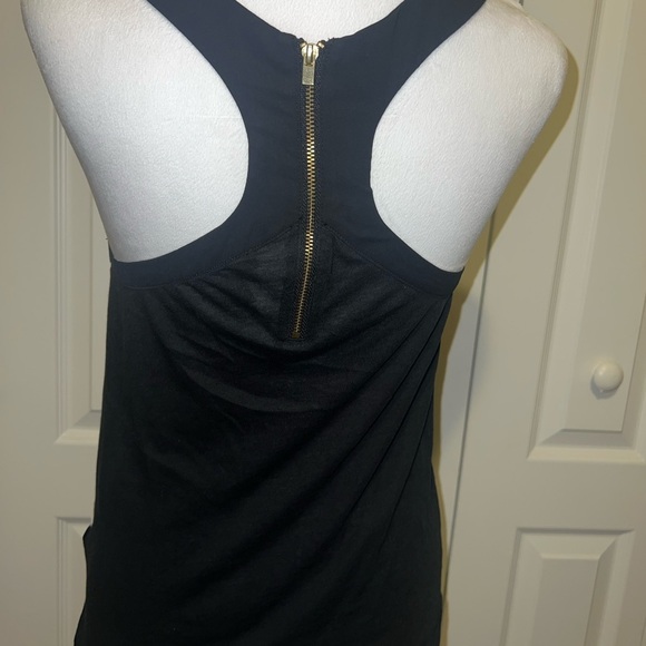 Striped Black and White Women's Tank Top - Picture 2 of 3